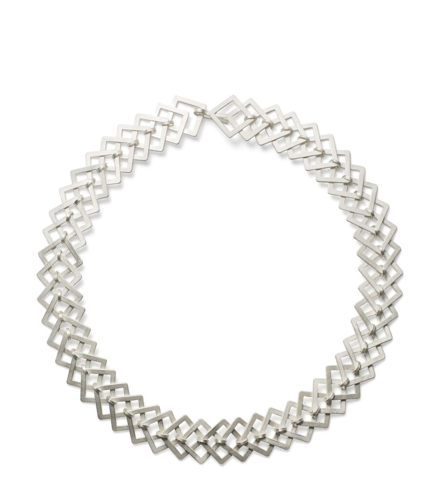 LACE QUADRAT KETTE SILBER